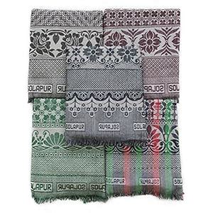 Buy Gangji Textile Assal Solapuri 100% Cotton Chadar Pack of 10 Psc ...