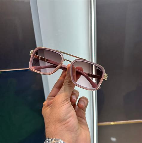 CARTIER PEACH SUNGLASSES WITH OG BOX – Urban Classics Store