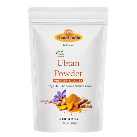 Khadi 100% Pure Organic Haldi Ubtan Powder Face Pack for Face, Body ...