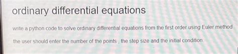 Image result for Python Differential Equation Code