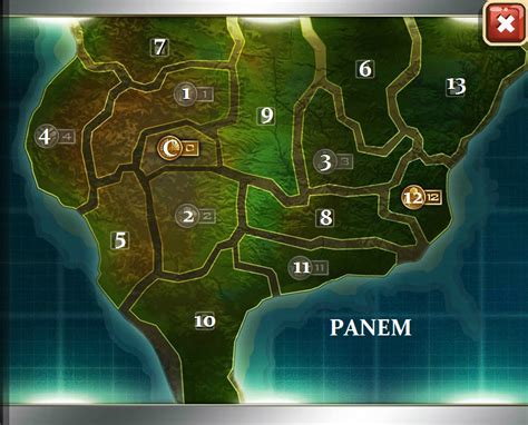 official map of panem | Hunger games map, Hunger games districts map ...