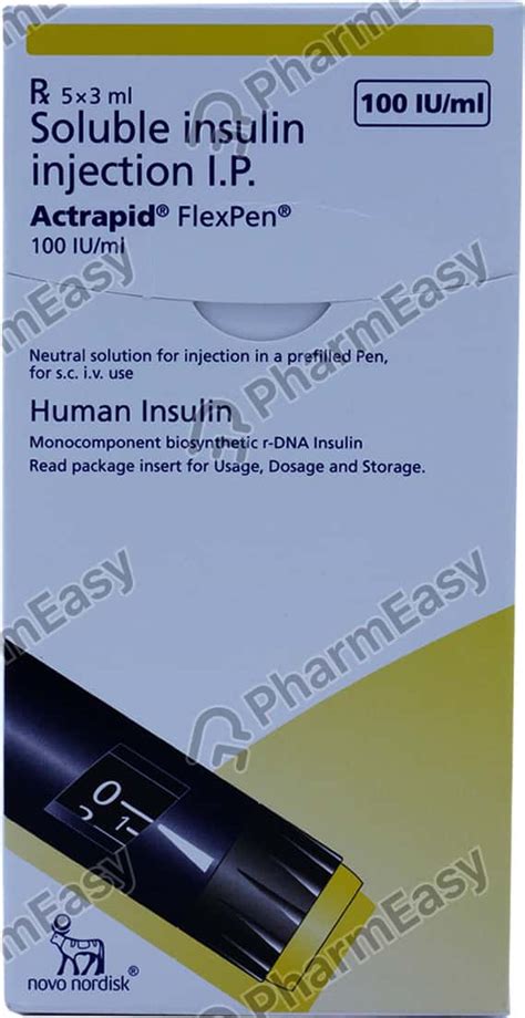 Actrapid Flexpen 100iu/ml Solution For Injection: Uses, Side-effects ...