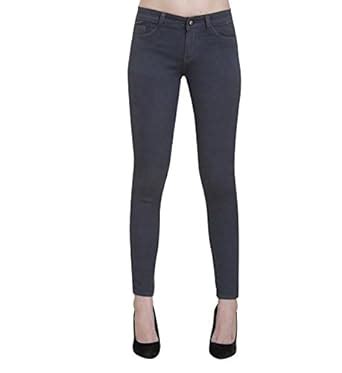 Buy CHANNEL-F Woman's High Waist Ankle Length Dark Grey Jeans. at Amazon.in