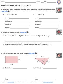 6th 3.7 Practice Problems 的图像结果