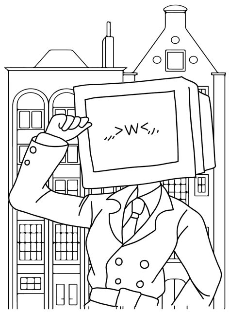 20+ TV Man Coloring Pages - Free Printable PDF & Online Coloring