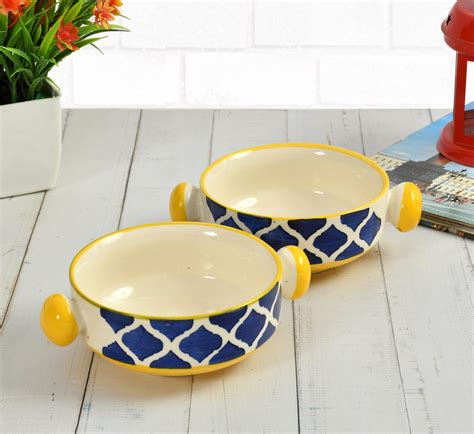 Buy CLIO'S HERITAGE STORE Handmade Ceramic Bowl Set with Handle ...