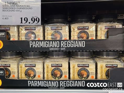 1349687 KIRKLAND SIGNATURE SHREDDED PARMIGIANO REGGIANO 454 G 19 99 ...