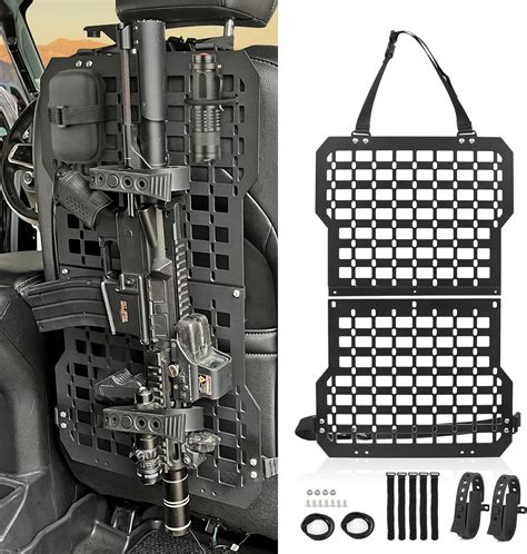 Amazon.com: Truck Gun Rack Molle Seat Back Organizer Gun Holder Molle ...