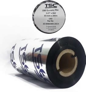 TSC TSC Thermal Transfer Wax Ribbon for Label, Tag, Barcode Printing ...