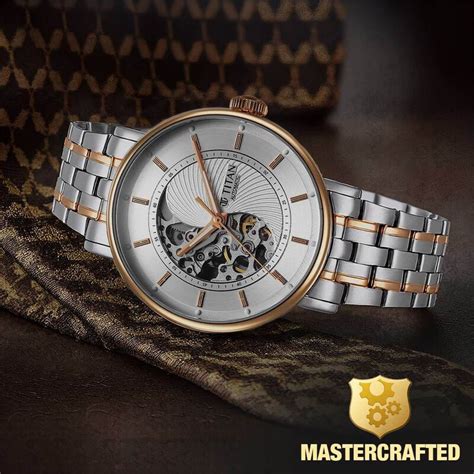 Buy Online Titan Yin Yang Skeletal Automatic Analog with White Dial ...