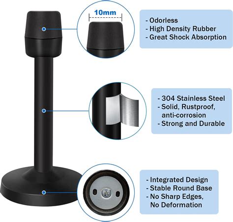 Gudui Heavy Duty Wall Mount Door Stopper with Rubber Tip - India | Ubuy