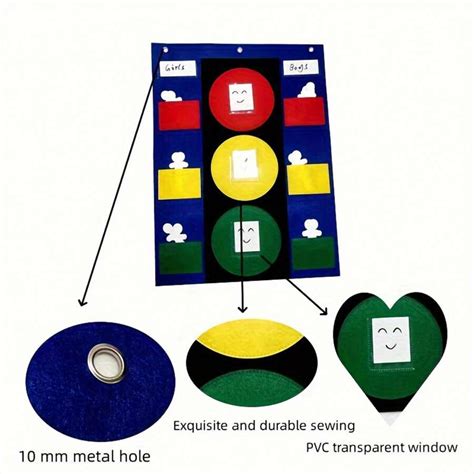 Stoplight Behavior Pocket Chart Easy To Hang Classroom Behavior ...