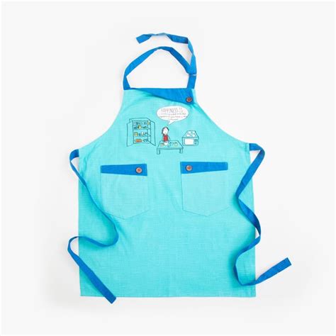 Buy Happiness Printed Kitchen Apron- 60 x 74 cm from Home Centre at ...