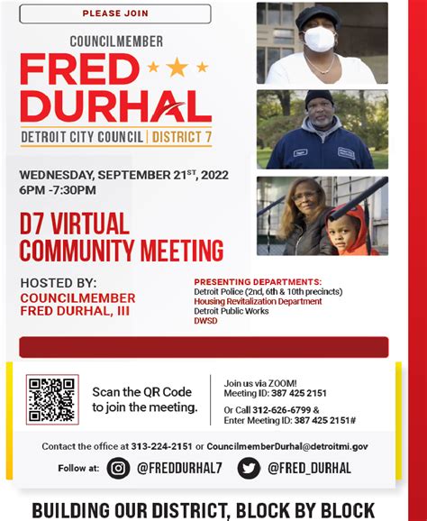 City of Detroit, Michigan From The Office of Councilmember Fred Durhal ...