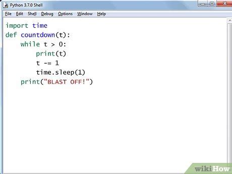 Image result for Code for Printing Countdown Python