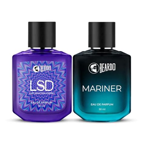 Beardo Midnight Duo- LSD & Mariner Perfume For Men (50ml X 2) | Long ...
