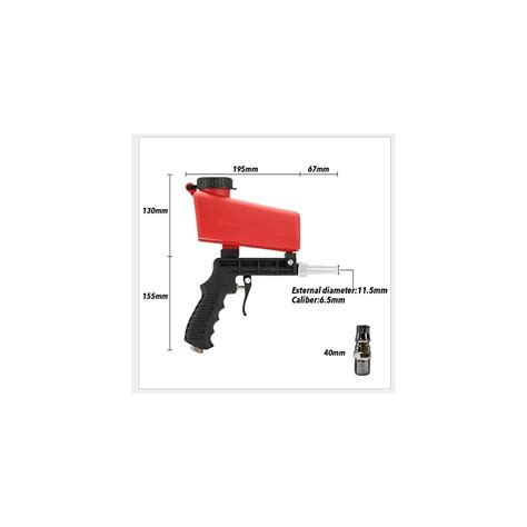 Buy 90psi Portable Gravity Sandblasting Gun Aluminium Pneumatic ...