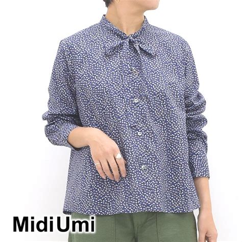 Midiumi ミディウミ リバティボウタイショートシャツ Anatolia プリントブラウス 1-739528 レディース【送料無料 ...