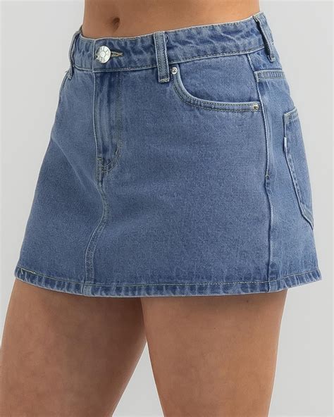 Shop DESU Allegra Denim Skort In Dark Blue - Fast Shipping & Easy ...