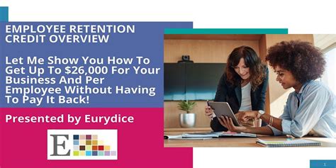 Employee Retention Tax Credit Overview, June 18 2023 | Online Event ...