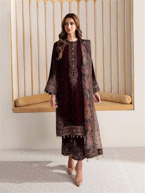 Launching New Designer Wedding Wear Look Full Velvet Fancy Kurti-Plazz ...