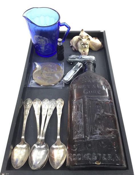 Lot - Vintage Shirley Temple Pitcher, Metal Cars