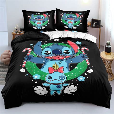 3D-Dis-Home-Lilo-And-Stitch-Bedding-Set-Quilt-Cover-Twin-Bedroom-Decor ...