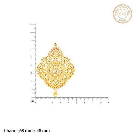 Buy GIVA 925 Sterling Silver Golden Imperial Pearl Necklace | Pendants ...