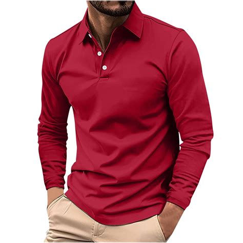 Customer reviews for VgaVtl Mens Long Sleeve Polo Shirts Fall Mens ...