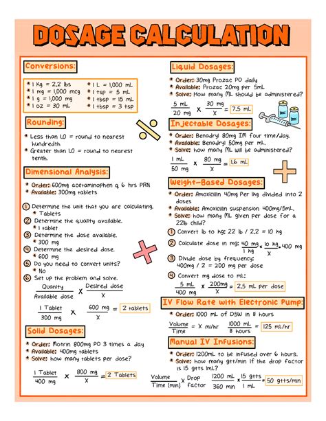 Med Dose Calculation Single - dosage Calculationdosage Calculation ...