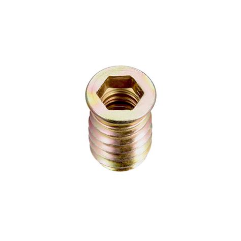 uxcell Wood Furniture M8x20mm Threaded Insert Nuts Interface Hex Socket ...