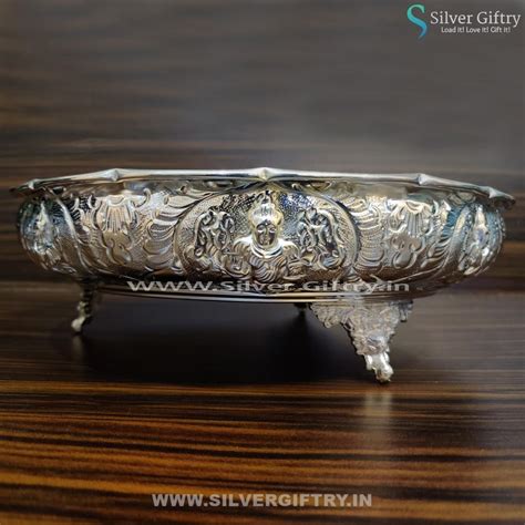 German Silver Ashtalakshmi Plate 10" – Silver Giftry