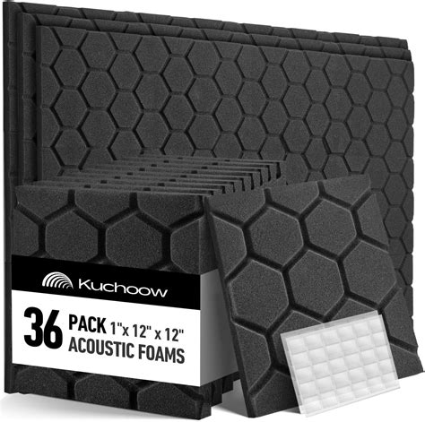 Amazon.com: Acoustic Foam 36 Pack Sound Proof Foam Panels for Walls 1"X ...