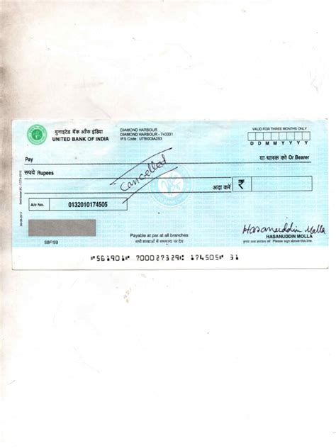 Image result for Cancelled Cheque PDF