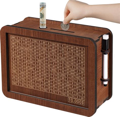 FOLENCER Cash Vault Wooden Savings Box, Piggy Bank for Adults India | Ubuy