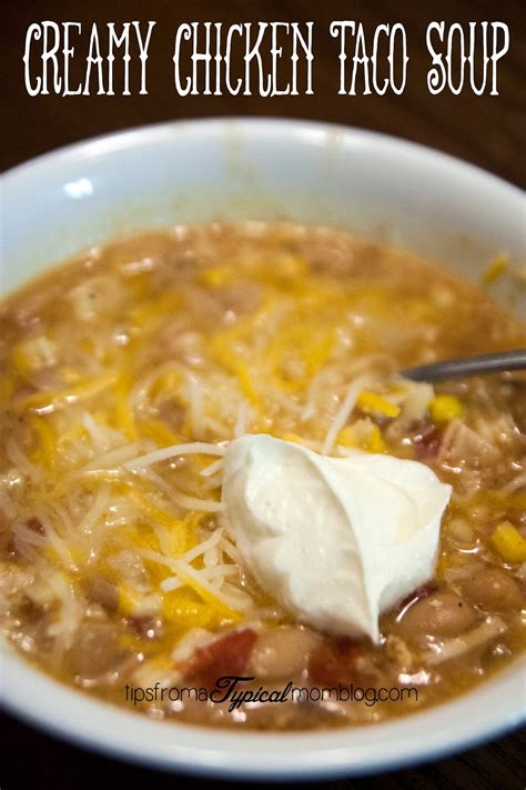 Crock Pot Creamy Chicken Taco Soup