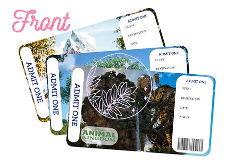 Disney Animal Kingdom Admit Ticket for Commemoration or Surprises - Etsy