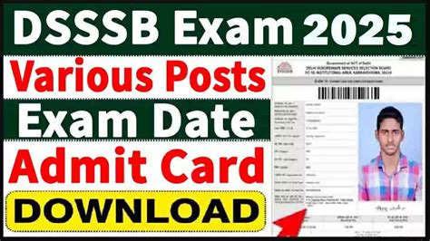 DSSSB Exam Dates for Various Posts Announced for Late 2025