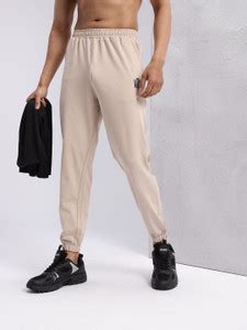 HRX by Hrithik Roshan Solid Men Beige Track Pants - Buy HRX by Hrithik ...