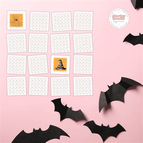 Free Printable Halloween Memory Matching Game for Kids - Marley Doodle ...