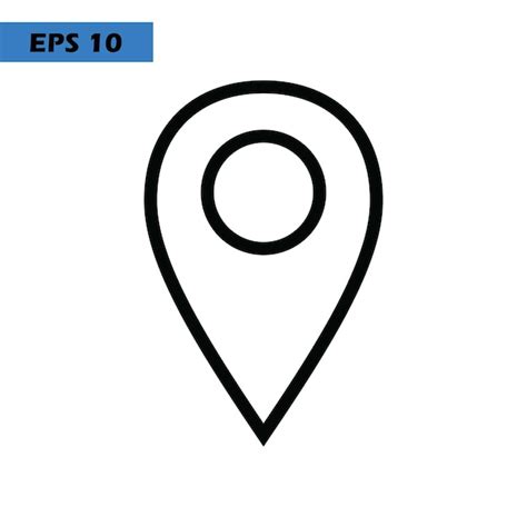 Pin-Standort Markierung Zeiger Icon Logo Design Vektor Vorlage ...