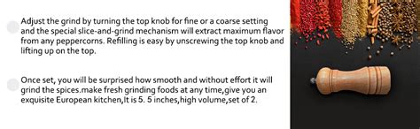 Buy AVMART Traditional Wooden Salt & Pepper Grinder, Mixer, Mill ...