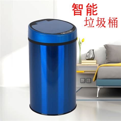 智能垃圾桶_厂家批发客厅智能垃圾桶欧式家用不锈钢感应式 - 阿里巴巴