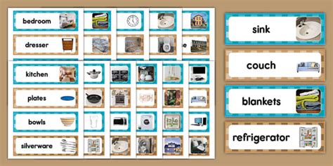 At Home Dramatic Play Word Cards