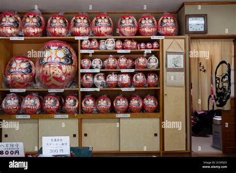 Daruma dolls at Shorinzan Daruma Temple in Takasaki