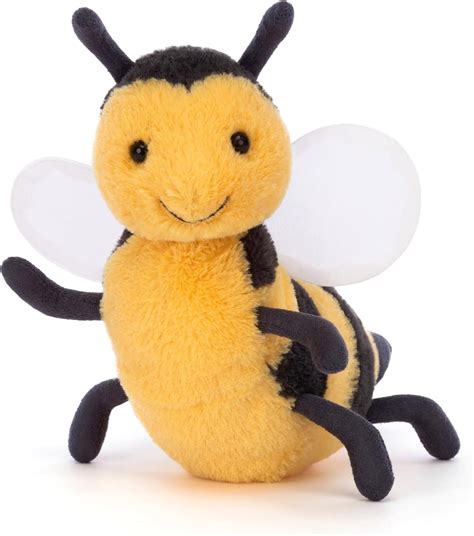 Amazon.com: Jellycat Brynlee Bee Stuffed Animal, 6 inches - Bumblebee ...