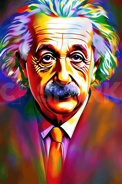 Portrait of Albert Einstein · Creative Fabrica