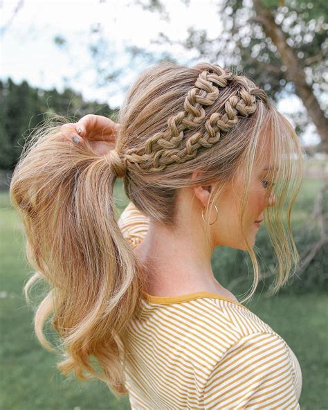 10 Creative Ponytail Hairstyles for Long Hair, Summer Hair Styles - PoP ...