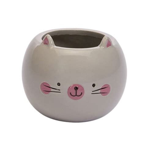 Oasis Cat Ceramic Planter, Pack of 6 in the Craft Supplies department ...