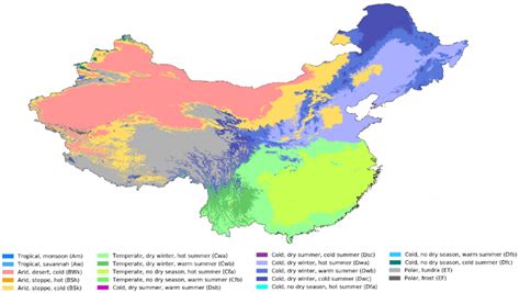 Asia Climate Map 的图像结果